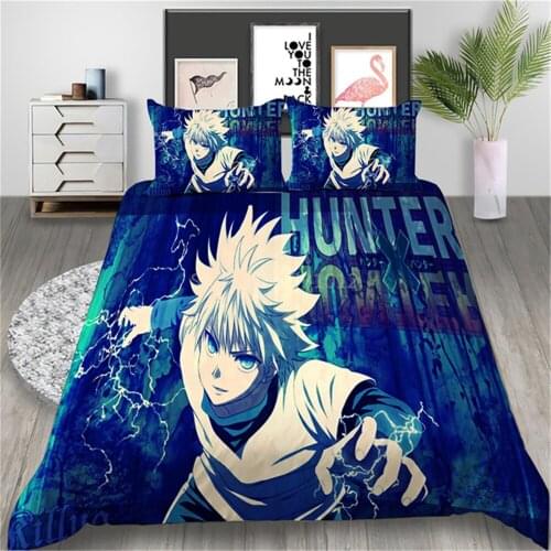 Cartoon Anime 3Pcs Set Bedding Set Anime Bed Duvet Cover Comfortable Quilt Bed Clothes (NO Sheet) Bedroom Decoration