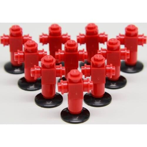 DIY City Series Accessories Building Blocks Streetscape Fire Hydrant Brick Parts Model Toys Assemble