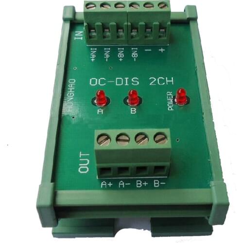 Converter Open Collector HTL into Differential TTL signal 2 Ways 2MHz Frequency