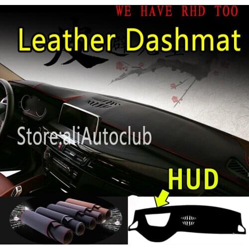 For BMW X5 M F15 2013-2018 / for BMW X6 F16 2015-2019 Leather Dashmat Car Styling Covers Dash Mat Dashboard Cover Carpet