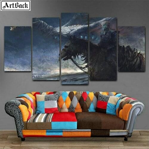 Square & round diamond painting monster portrait 5d full five spell movie picture home decoration diamond mosaic crafts
