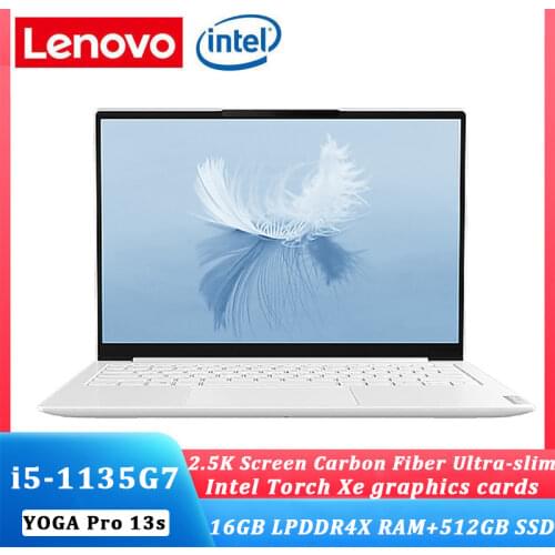 Lenovo YOGA Pro13s laptop New 2021 Intel i5-1135G7 High Resolution Windows 10 16G RAM 512GB SSD notebook IPS Ultraslim computer