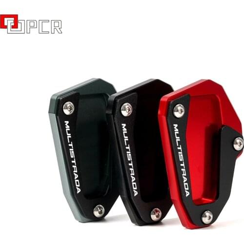 For DUCATI Multistrada 1200/Enduro/Enduro Pro 1200S Motorcycle CNC Foot Side Stand Extension Pad Kickstand Plate Enlarge