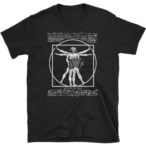 Accordion Shirt Air Accodion Shirt Da Vinci Vitruvian Man Short Sleeve Unisex T Shirt