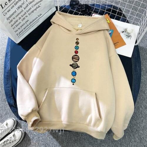 Planets Colour Male Pullover Universe Solar System Pattern Sweatshirts Mens Sports Hoodies Men Harajuku Retro Sportswear Hip Hop