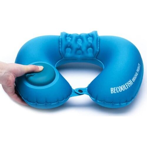 Travel Inflatable Pillow U-shaped Cervical Pillow Pressing Neck Neck Pillow Airplane Sleeping Artifact Portable Pillow F8107