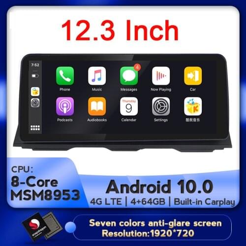 NaviFly 10.25" 12.3" Carplay Android 10.0 Car gps navigation DVD player for BMW 5 Series F10/F11/520 (2011-2016) CIC/NBT system