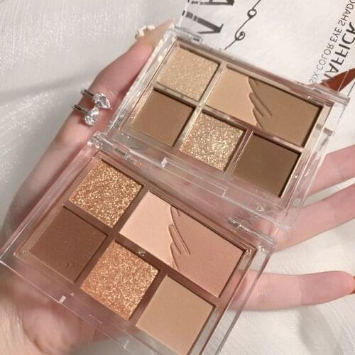 New 5 Colors Makeup Fashion Eyeshadow Palette Matte Eye Shadow Palette Glitter Eyeshadow Palette Make Up Set Long-lasting