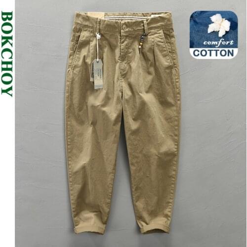 Autumn and Winter New Mens Cotton Pure Color Casual Pants GML04-Z301