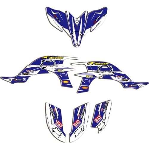 Full Team Backgrounds Graphics Decals Stickers for Yamaha YFZ450R YFZ 450R YFZ-R YFZR 450 ATV 2008 2007 2006 2005 2004 2003