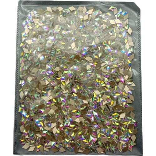 High Quality 360pcs Nail Art Rhinestones For Nail Decoration Flatback Crystals Glass Raindrop Rhombus Diamonds Accessories
