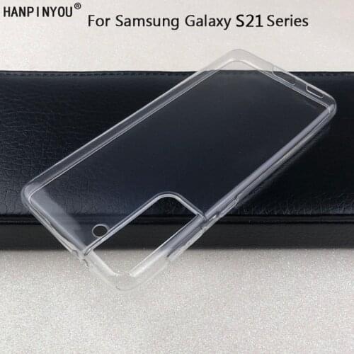 For Samsung Galaxy S21 Ultra S21 Plus Ultra Thin Soft TPU Silicon Gel Transparent Camera Protect Case Back Cover