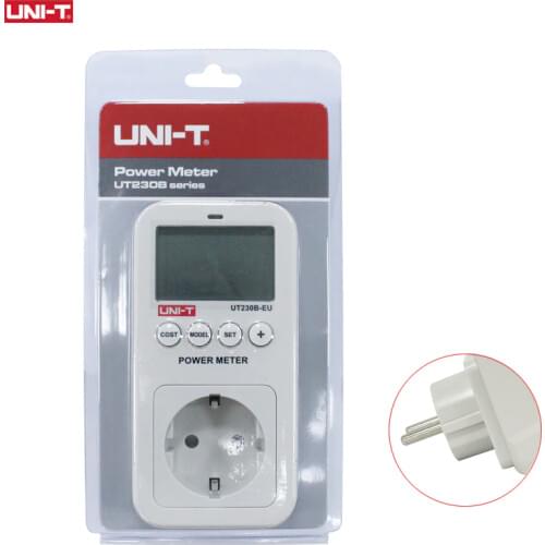 UT230B-EU Power Consumption Meter Socket EU Energy Digital Watt Meter AC Current Electricity Analyzer Monitor Voltage Wattmeter