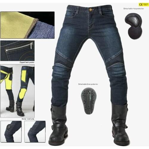 High-Quality Motorcycle Leggings Motorcycle Riding Pants With Protective Gear Pants Jeans Mens Motorcycle Protective Pants