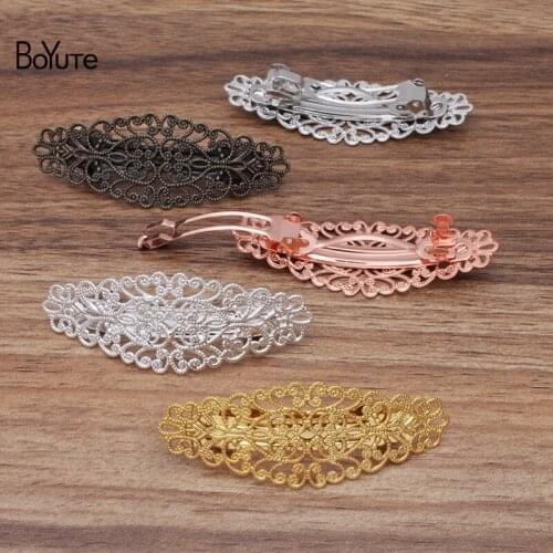 BoYuTe (20 Pieces/Lot) 56*28MM Filigree Hair Clips Factory Supply Vintage Style Hair Accessories for Women