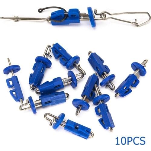 10PCS Fishing Splash Down rigger Solo Hook Bait Clips Breakaway Style Bait Release Clip Stainless Steel Fishing Tools