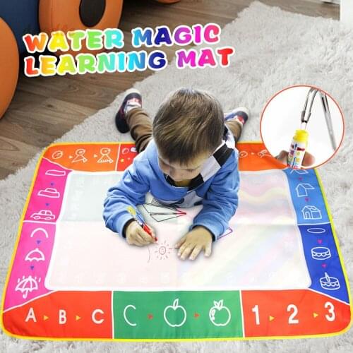 100x70cm Multi-color Magic Water Drawing Mat with 3 Magic Pens Painting Board Doodle Mat Educational Toy for Kids Children Gift