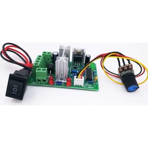 10V 12V 24V 36V PWM DC controller with Positive inversion switch 150W PWM DC controller for DC motor speed controller