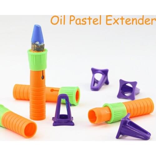 5Pcs/set Heavy Color Oil Pastel Extender Crayon Pen Auxiliary Tool Adapted To Mungyo Kuelox Paul Rubens Student Art Supplies