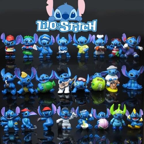 Disney Lilo&stitch cartoon animation movable doll handmade decoration 10 pieces/piece doll children gift