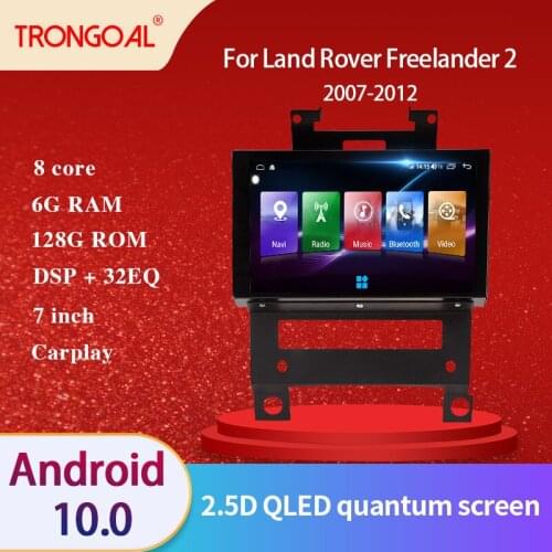 Car Radio DVD Player For Land Rover Freelander 2 2007-2012 7Inch Android 10.0 Caprplay DSP IPS GPS Multimedia Navigation Video