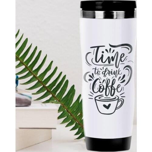 BK Gift Coffee Design Steel Thermos Bardak-14