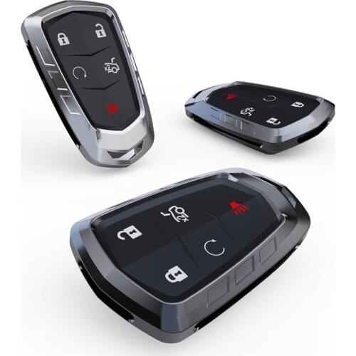 Car Key Cover Case For Cadillac Escalade CTS XTS ATS ATS-L XLS SRX 2015 4/5/6 Button 28T CTS-V XT5 CT6 Car styling Protect Shell