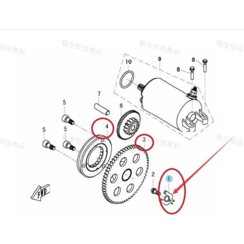Free-wheeling clutch suit for CFMOTO/CF250/ YH260CC ATV BEYOND ATV260 PARTS NO. IS 0110-094000
