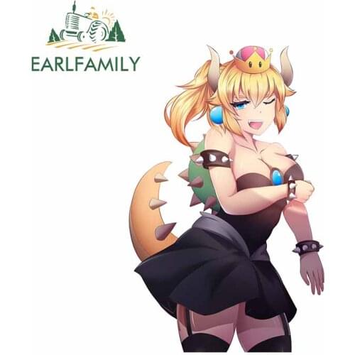 EARLFAMILY 13cm x 8.3cm For Anime Fashion Car Stickers Auto Air Conditioner Decal Vinyl Material Waterproof Occlusion Scratch