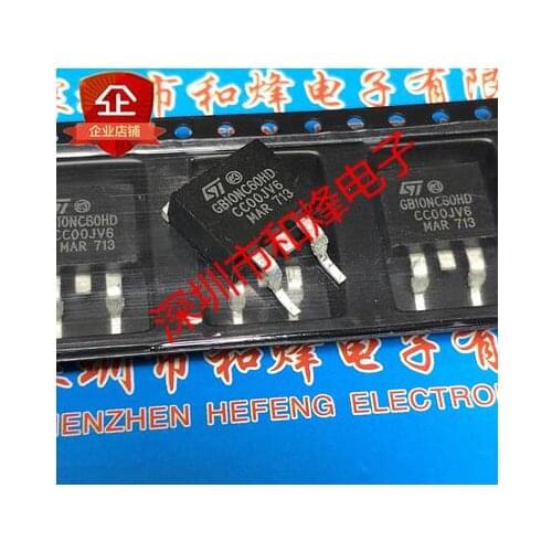 Free shipping 20PCS STGB10NC60HD GB10NC60HD TO-263 600V 10A