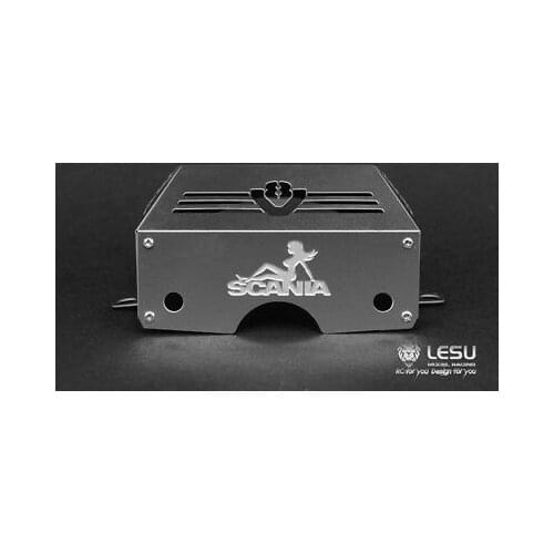 LESU 1/14 RC DIY TAMIYA Sca Tractor Truck Car Metal Gearbox Engine CoverB TH04750-SMT5