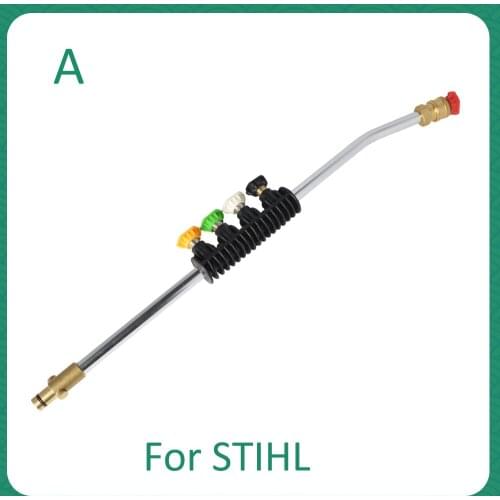 Pressure Washer Metal Jet Lance Spear Nozzle Quick Tips & Rotating Turbo Nozzle for STIHL High Pressure Washer