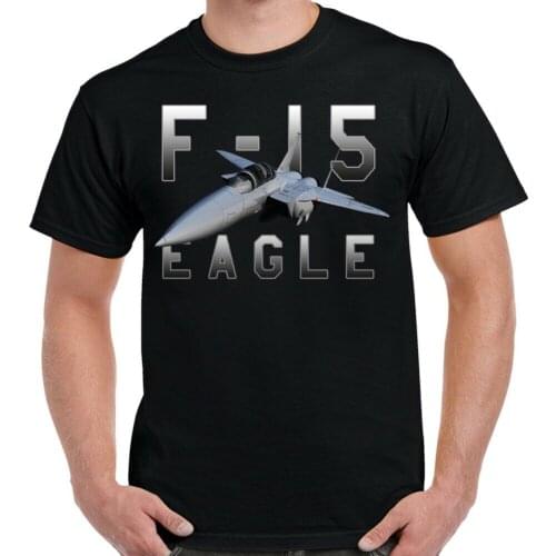 F-15 Strike Eagle Custom Mens T-Shirt Short Casual 100% COTTON O-Neck harajuku shirts