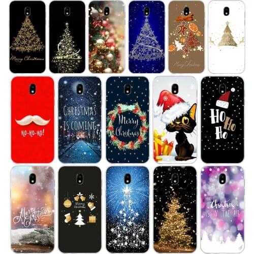 93SD Merry Christmas Soft Silicone Tpu Cover phone Case for Samsung j3 j5 j7 2015 2016 17 j2 prime j6 Plus 2018