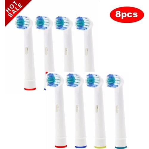 8x Replacement Brush Heads For Oral-B Electric Toothbrush Fit Advance Power/Pro Health/Triumph/3D Excel/Vitality Precision Clean