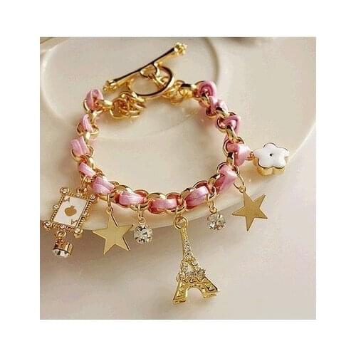 New fashion Flower playing card love bracelet For Women girl Accessories jewelry wholesale