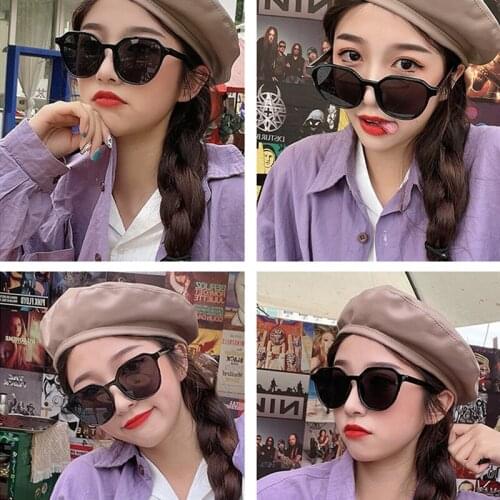 2021 New Fashion Style All-match Trend Sunglasses Personalized Round Frame Sunglasses Ins Trend Candy Color Big Frame Sunglasses