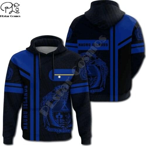 NewFashion Nauru Micronesia Island Country Flag Tribal Culture Retro Pullover 3DPrint Men/Women Autumn Colorful Funny Hoodies 24