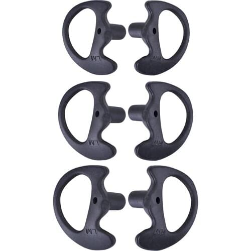 NEW-Universal Replacement Soft Silicone Open Ear Insert Earmould for Two Way Radio Coil Tube o Kits UV-5R UV-B6 BF-888S UV-B