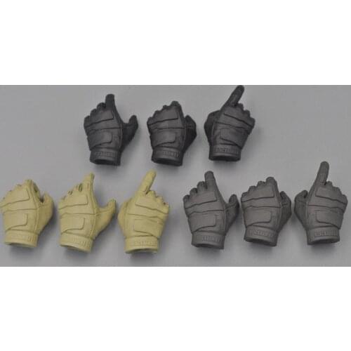 DAM 1/6 Soldier Russian MVD Anti-terrorist Glove Machine Hand Grip Butt Grip Model for 12-inch Action Figure Body