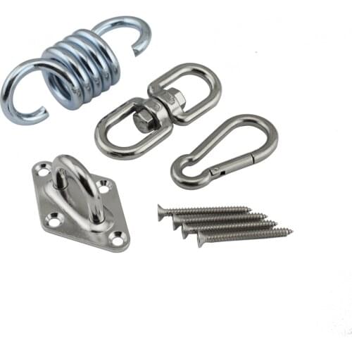 Stainless Hanging Chair Hardware Hammock Hook Ceiling Mount Spring Suspension Swing Hook Kit For Garden Swing Kit