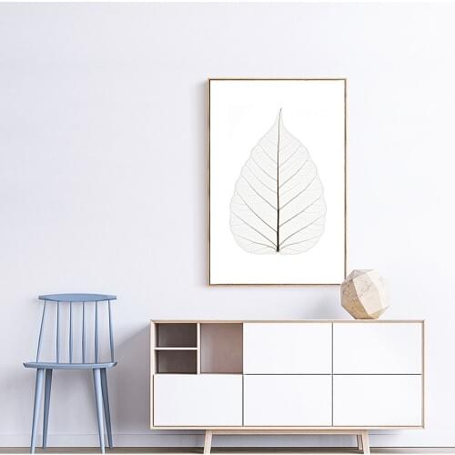Simpleness Beautiful Leaves Canvas Print Picture Nordic Wall Drawing Decorative Art Poster Canvas Painting for Home Decor LZ551