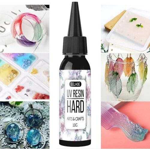 50ml 100ml 200ml UV Resin Hard Type Crystal Clear Glue Ultraviolet Curing Epoxy Crafts Jewelry Making DIY