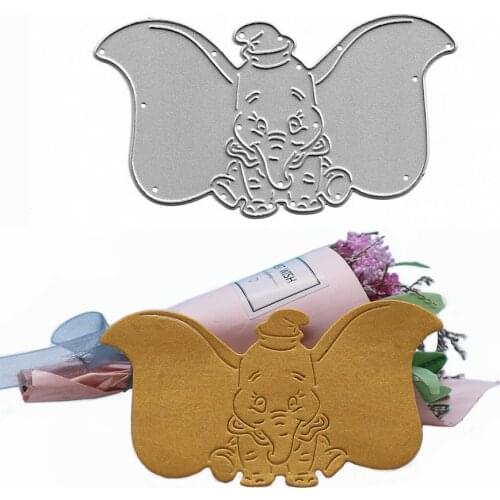 Elephant Metal Cutting Dies DIY Mold Scrapbooking Photo Album Decor Embossing Stencil Cards Making Crafts Animal Cut Template