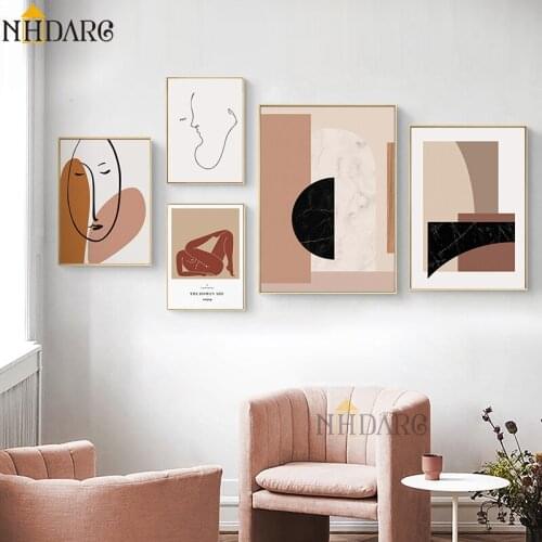 Vintage Vogue Fashion Character Sketches Canvas Painting Abstract Poster Prints Home Decor Wall Art Picture for Living Room
