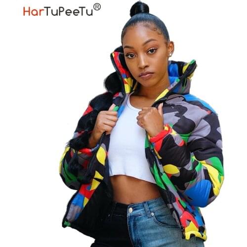 2021 Spring Camouflage Women Short Jacket Unisex Men Colourful Cotton Coat S~4XL Plus Size Zipper Pockets Long Sleeve Basic Tops