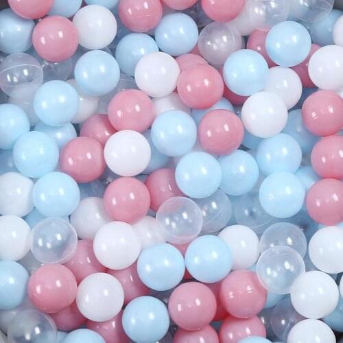 50 Pcs Eco-Friendly Colorful Ball Pit Soft Plastic Ocean Ball Water Pool Ocean Wave Ball Outdoor Toys For Children Play Balls