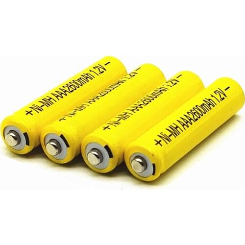 20 OR 50PCS/LOT Ni-Mh AAA 2600mAh 1.2V Rechargeable Battery Batteries Battria FREE Shipping