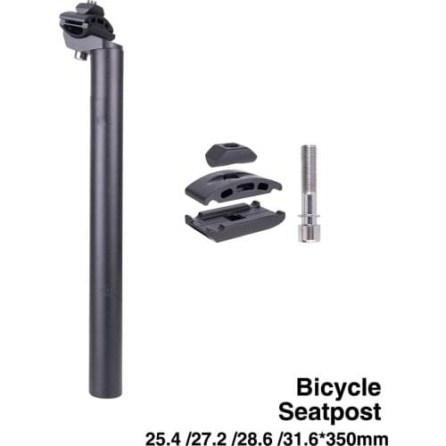 Aluminum Alloy MTB Bicycle Seat Post Tube Bike Ultra-light Seat Post Mountain Road Cycling Fixed Gear 25.4/27.2/28.6/31.6*350mm