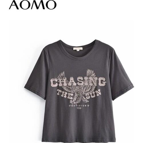 AOMO Short Sleeve Women's T-Shirts